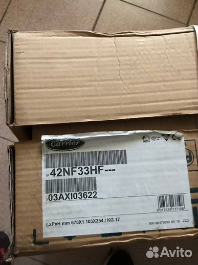 Фанкойл канальный carrier 42NF 33 HF