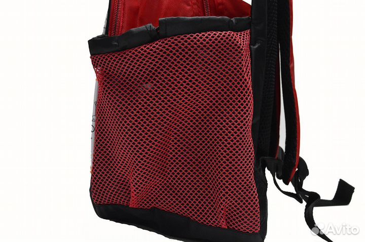 Рюкзак школьный Кот Саймон, красный, 44х30х17 см