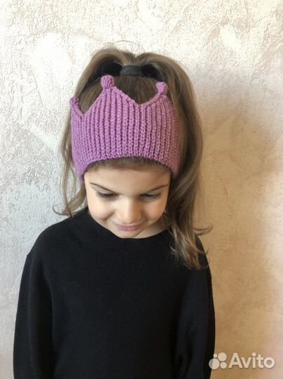 Вязанная повязка на голову