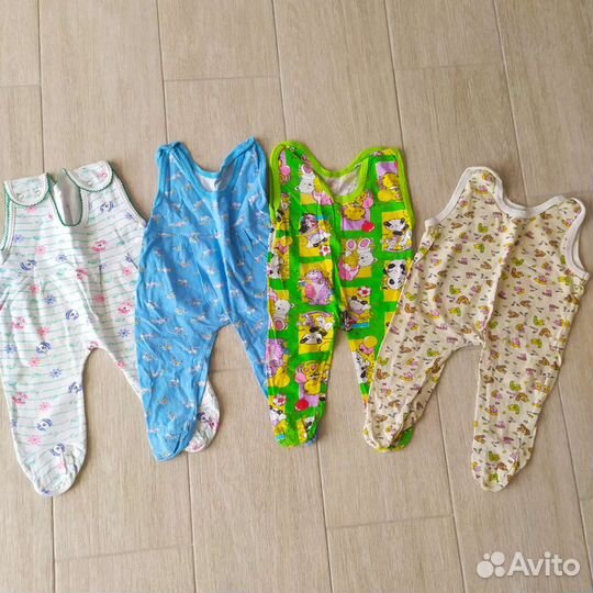 Одежда на мальчика пакетом с рождения до 3мес.(ком