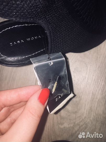 Ботильоны открытые zara