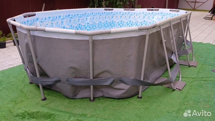 Каркасный бассейн прямоугольный 425х254х107