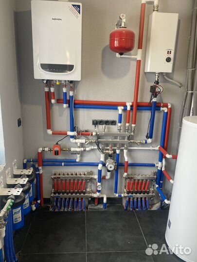 Монтаж отопления, водоснабжения