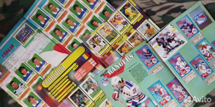 Журнал для наклеек DS, Panini - хоккей, футбол 96