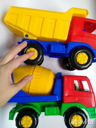 Бетоновоз машина и самосвал Полесье Мираж 29см