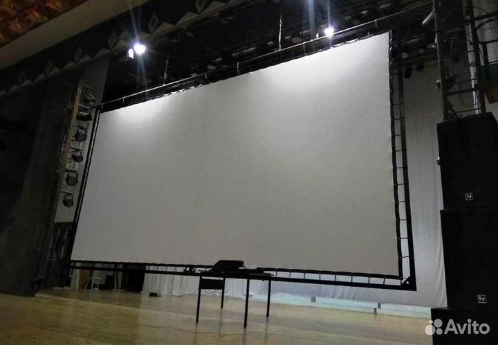 Киноэкран прямой проекции, акустический 3шт