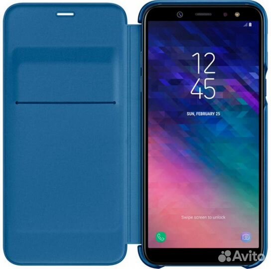 Чехол-книжка Samsung Galaxy A6 Wallet Cover, новая