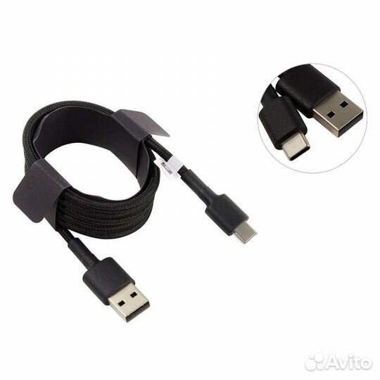 Кабель Mi Braided USB Type-C Cable 100см Black (SJ