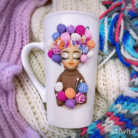 Кружка для вязальщицы рукадельницы