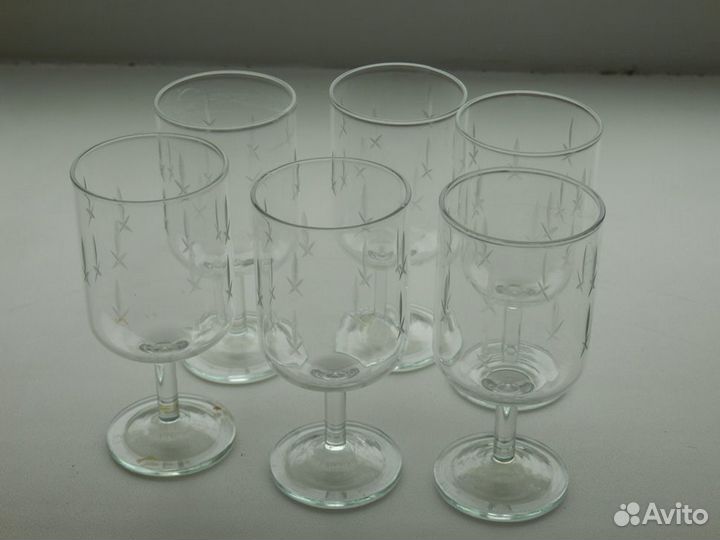 Рюмочки ликерные из СССР примерно 1950-х годов