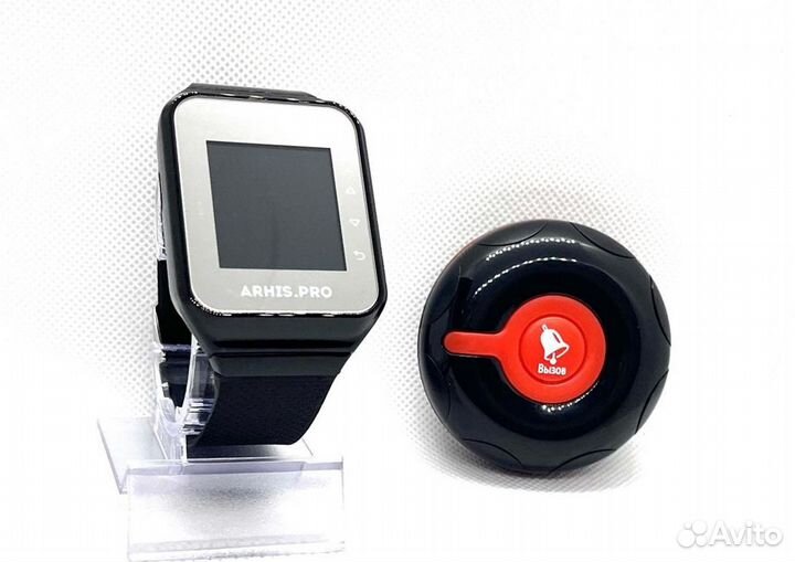 Кнопка вызова официанта персонала Классик и часы