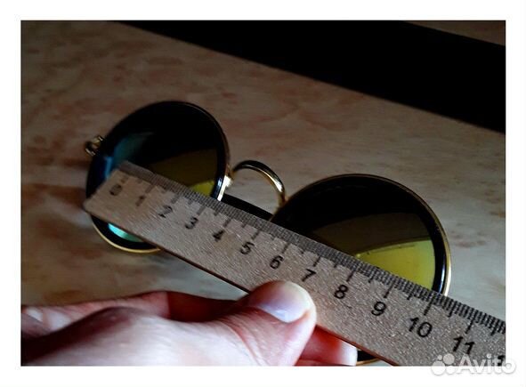 Очки Новые, солнцезащитные радужные, круглые