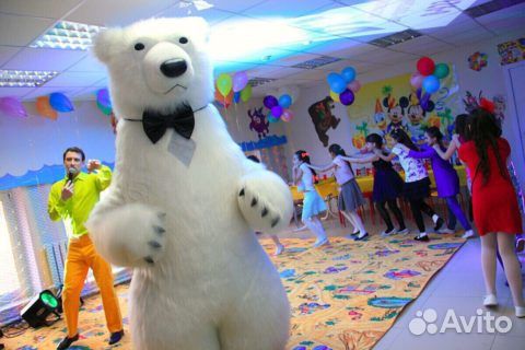 Белый мишка поздравление ростовой