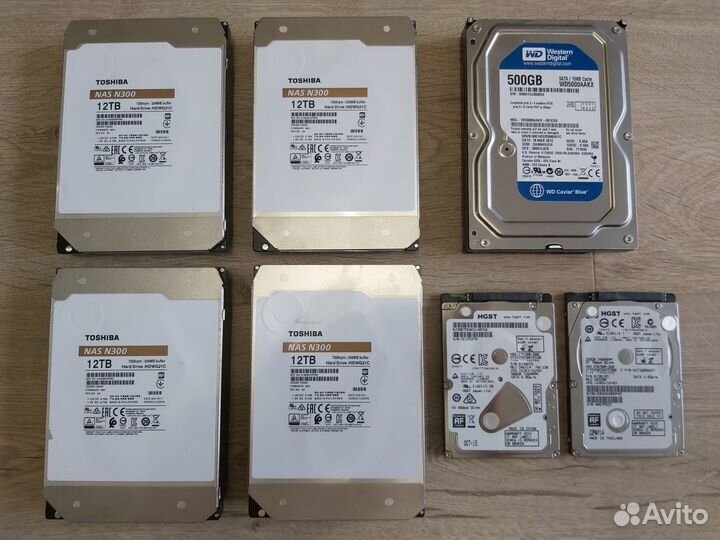 Жесткие диски HDD Toshiba, Western Digital, hgst