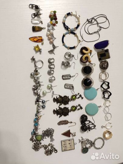 Серьги кольца кулоны украшения