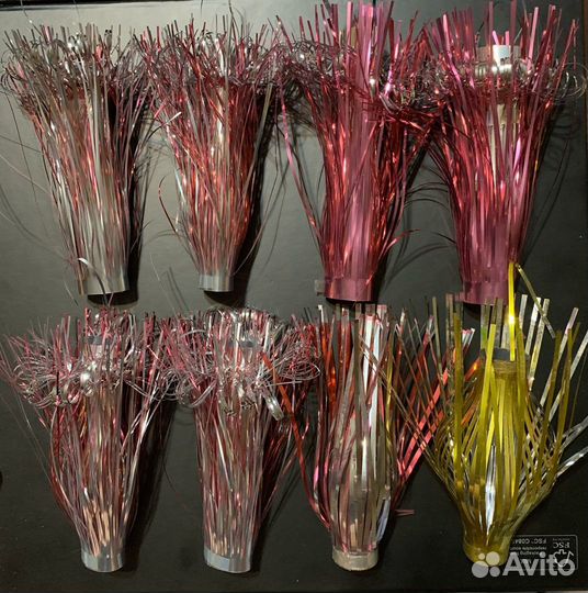 Лавсан Дождик Колкий пластик Елочная игрушка СССР