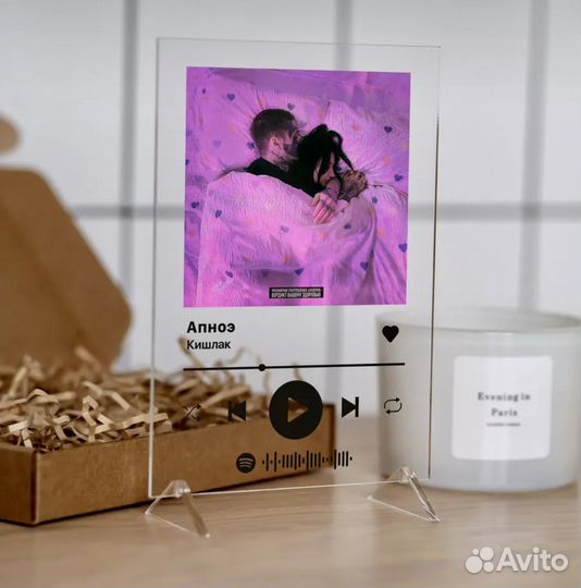 Постер с любимой песней