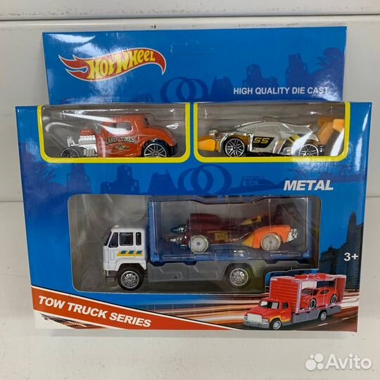 Hot Wheels (Хот Вилс). Грузовик + 3 машинки