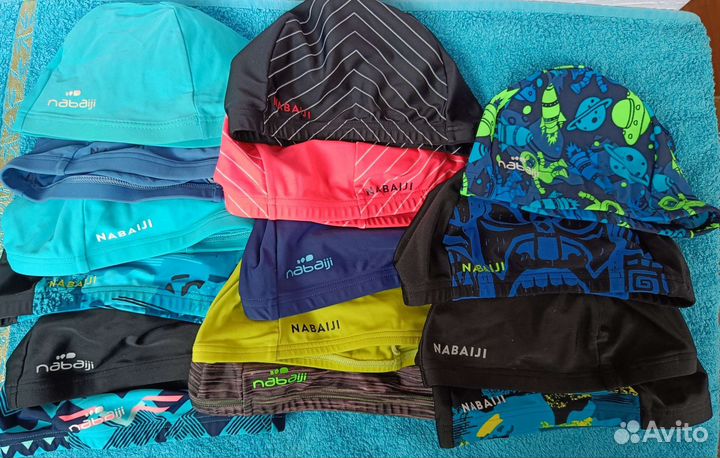 Шапочки и очки для плавания