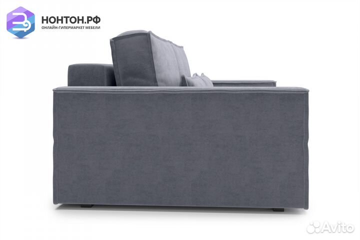 Диван тик-так Сохо 3-х местный темно-серый