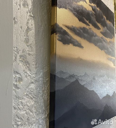 Современный пейзаж маслом. Картина для интерьера