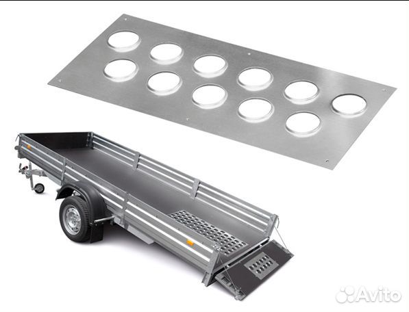 Лист с просечкой на борт прицепа 220 мзса