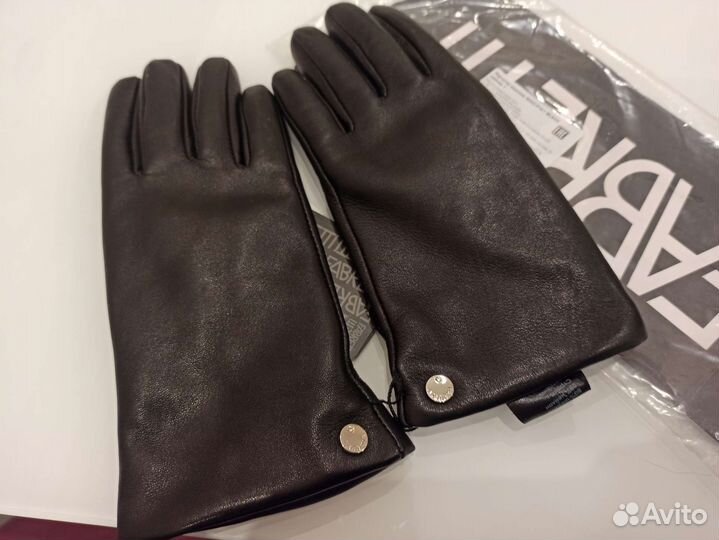 Перчатки женские кожаные зимние Fabretti 7новые