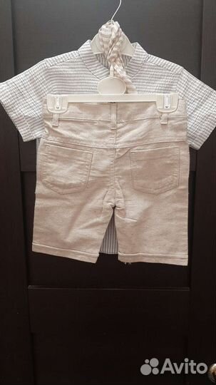 Рубашка, шорты для мальчика, нарядный Турция новый