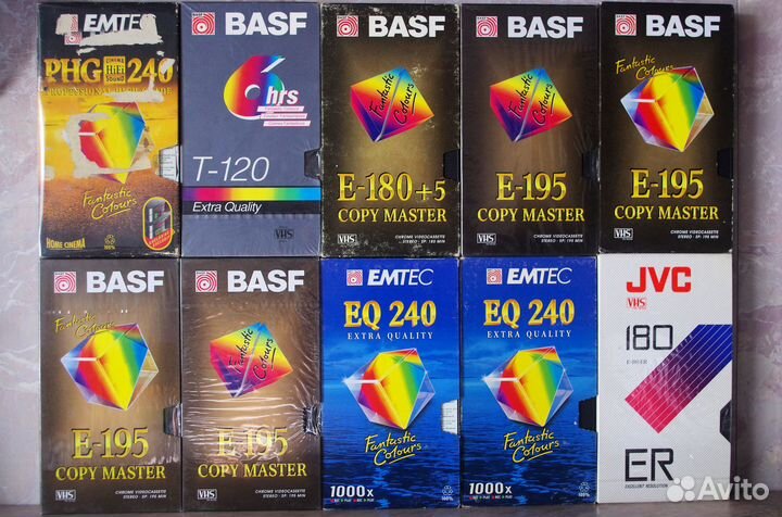 VHS и VHS-C видеокассеты