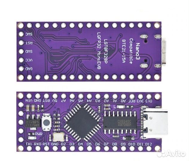 Arduino nano (аналог) на чипе lgt8f328p