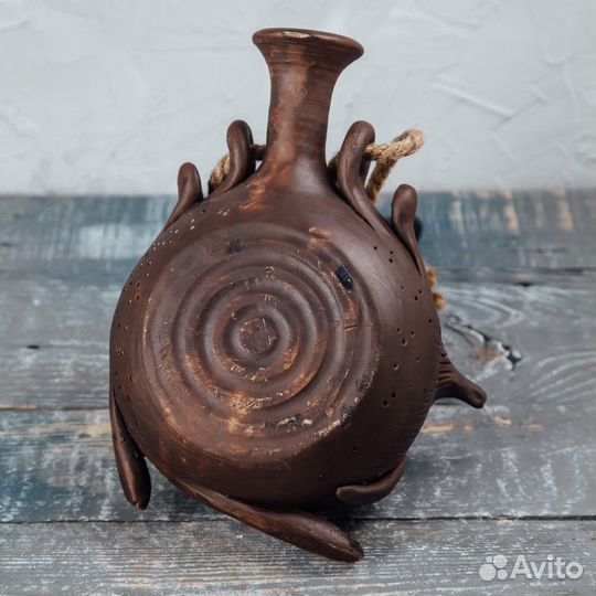 Скопинская керамика фляга Сова