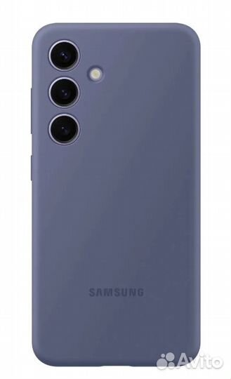 Чехол Silicone Case для Samsung S24 фиолетовый