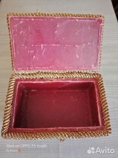 Шкатулка из соломки.Винтаж СССР