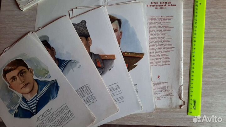 Комплекты портретов героев и кавалеров