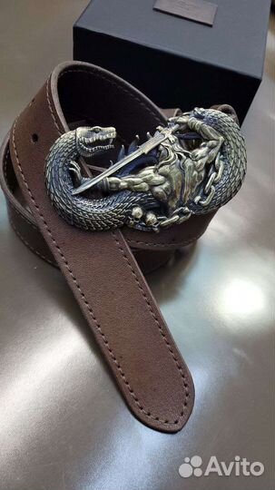 Ремень из натуральной кожи ручной работы