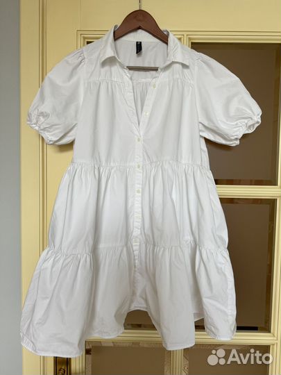 Платье белое летнее Zara M