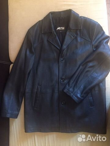 Кожаная куртка мужская размер 56