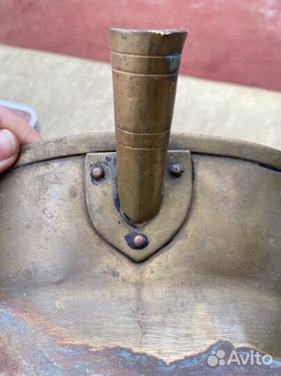 Латунный таз для варенья Кольчугино антикварный