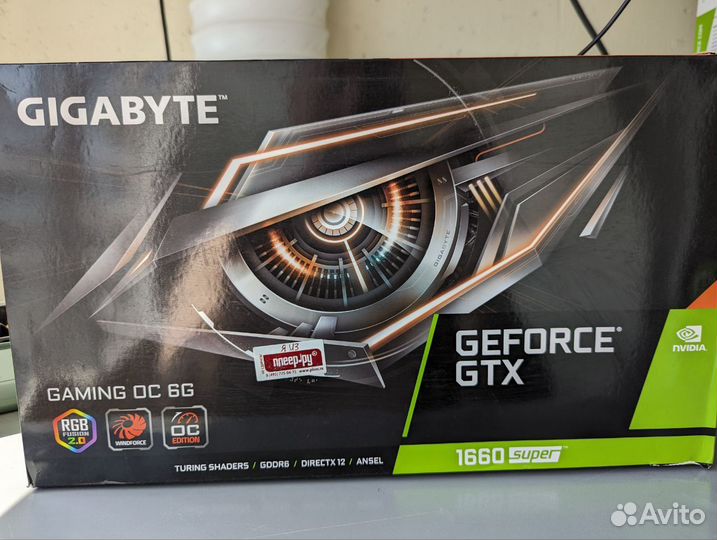 Geforce gtx 1660 super на гарантии