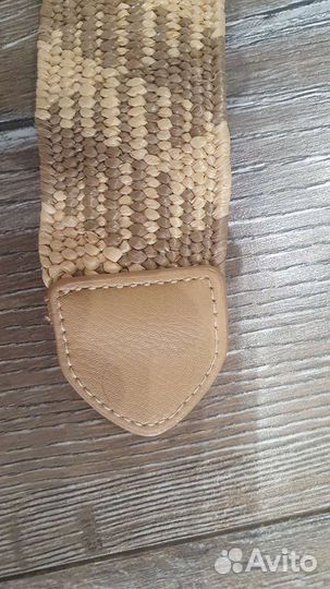 Ремень женский плетеный