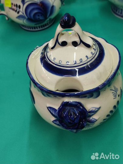 Фарфоровая Солонка Клеймо Гжель СССР