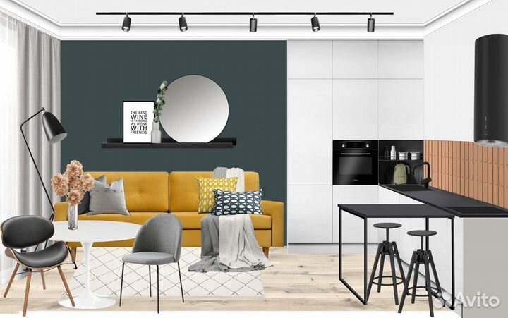 Интерьерный коллаж