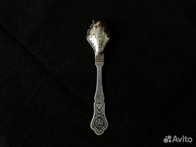 Серебряная ложка-ситечко для заварки чая с чернью купить в Санкт ...