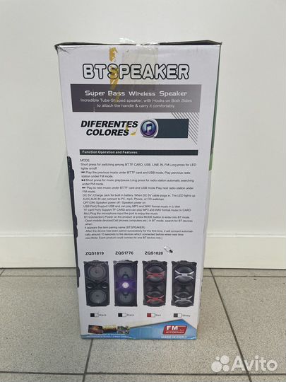 Колонка блютуз BT speaker ZQS1819