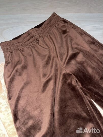 Велюровые штаны брюки yk2 черные бежевые