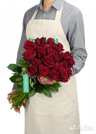Цветы - Розы Эквадор Премиум 25 шт 50 см