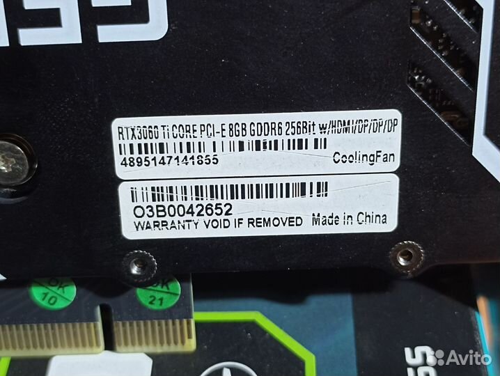 KFA2 GeForce RTX 3060 Ti core 8GB