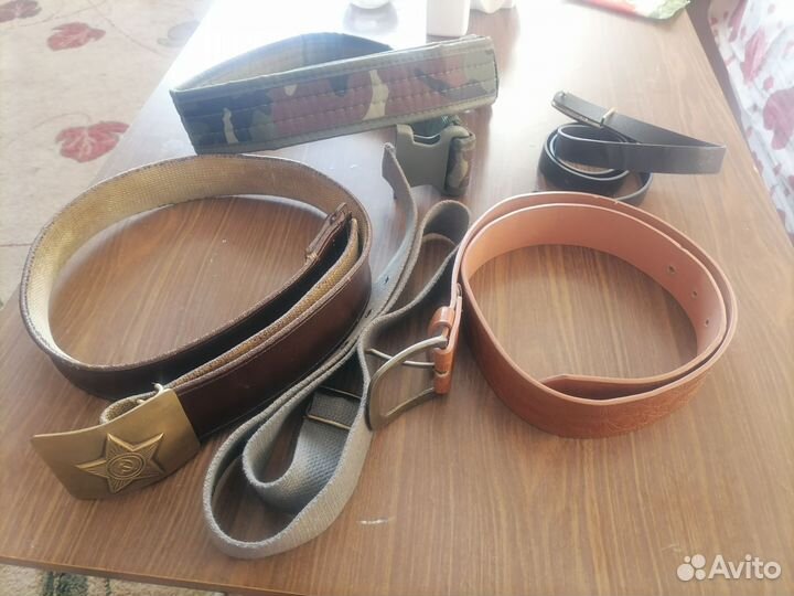 Ремени мужские и женские 5шт