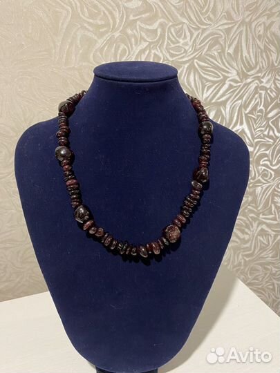 Бусы гранат