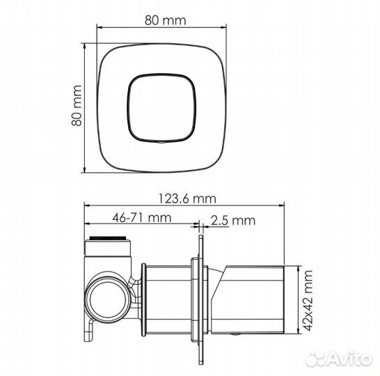 Смеситель Wasserkraft Saale 9551 для душа